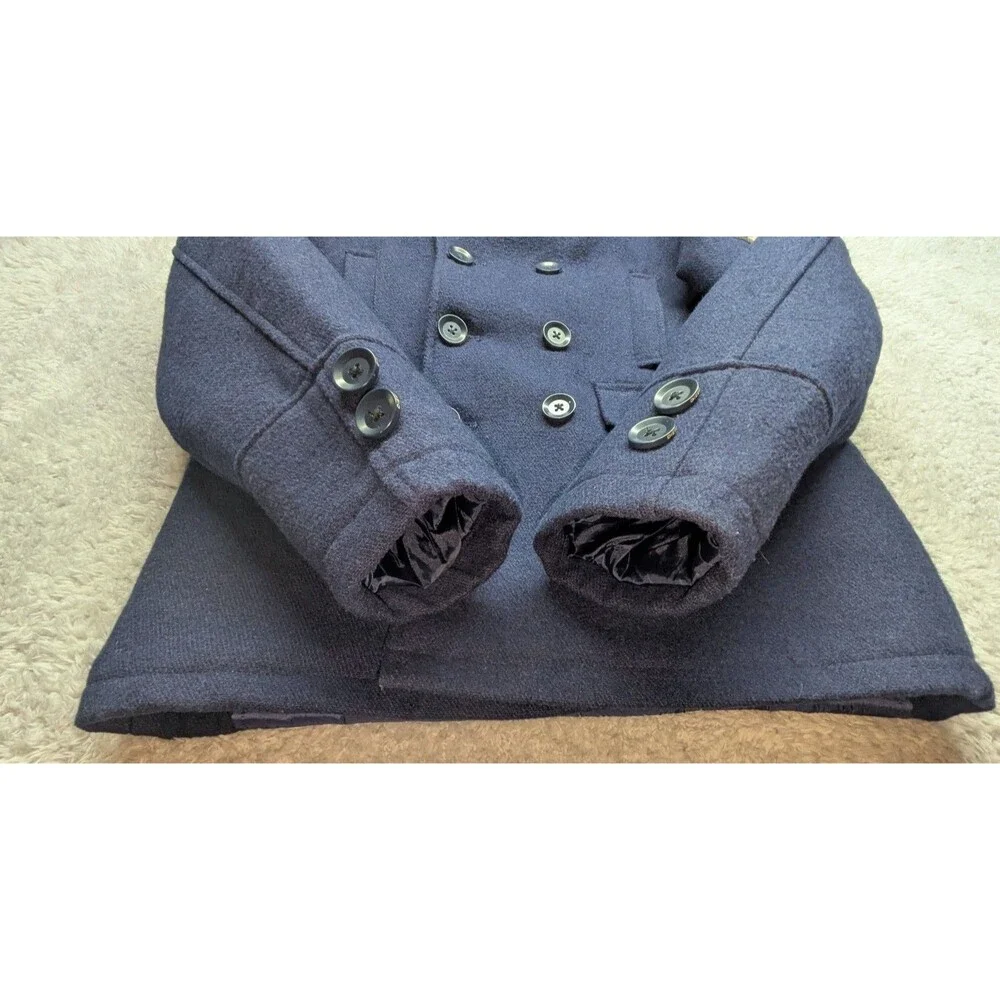 Diesel Peacoat Navy Jacket Wool Blend   Boys 14/16 Women's XS